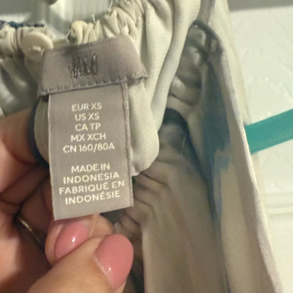 H&M Blue and Gray halter dress